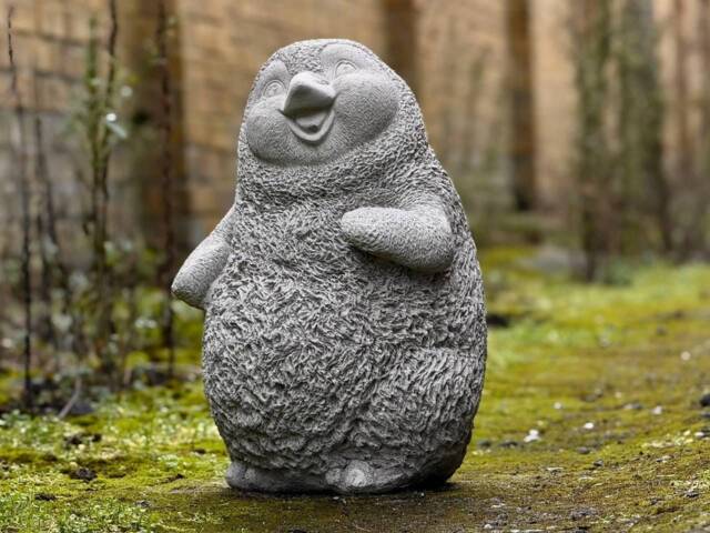 Concrete Penguin Statue Stone Baby Figurine Garden Animal Decoration Cement Sculpture Lawn Ornament Backyard Gift - image 1