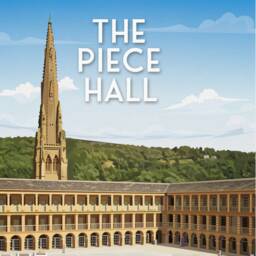 The Piece Hall Print - Travel Poster Halifax West Yorkshire England Wall Art - thumbnail 3