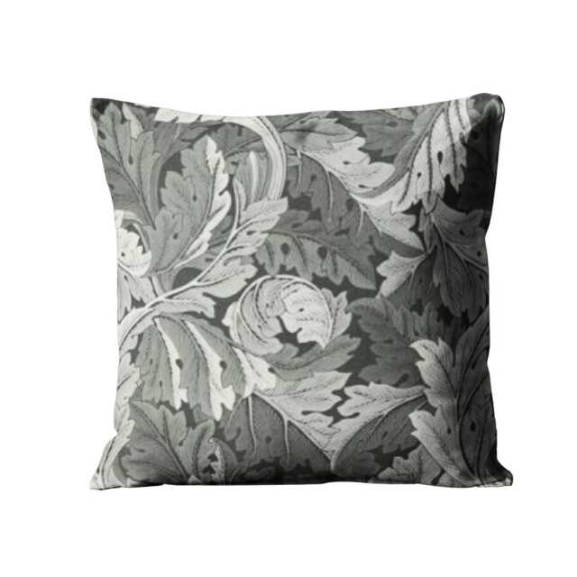 William Morris, Acanthus, Clarke & Clarke, Arts Crafts, Slate, Jacquard Woven Cotton Cushion Cover, Throw Pillow Home Decor - image 1