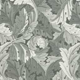 William Morris, Acanthus, Clarke & Clarke, Arts Crafts, Slate, Jacquard Woven Cotton Cushion Cover, Throw Pillow Home Decor - thumbnail 2