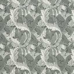 William Morris, Acanthus, Clarke & Clarke, Arts Crafts, Slate, Jacquard Woven Cotton Cushion Cover, Throw Pillow Home Decor - thumbnail 3