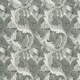 William Morris, Acanthus, Clarke & Clarke, Arts Crafts, Slate, Jacquard Woven Cotton Cushion Cover, Throw Pillow Home Decor - thumbnail 3