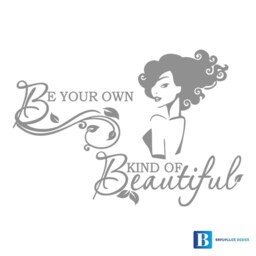 Be Your Own Kind Of Beautiful Beauty Salon Matt Vinyl Wall Art Decal Sticker - thumbnail 3