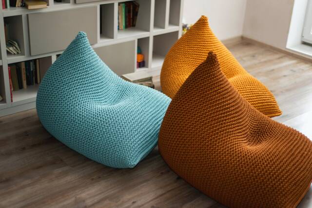 Gaming Office Chair, Cozy Floor Gaming Custom Bean Bags, Lounge Sofa Water Green/Rust/Mustard Colors, Gamer Chairs - image 1