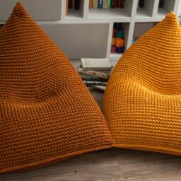 Gaming Office Chair, Cozy Floor Gaming Custom Bean Bags, Lounge Sofa Water Green/Rust/Mustard Colors, Gamer Chairs - thumbnail 3