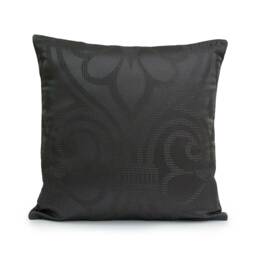 Charcoal, Dark Gray Pillow, Throw Pillow Cover, Decorative Cushion Pillowcase, Accent Toss Satin Blend - thumbnail 1