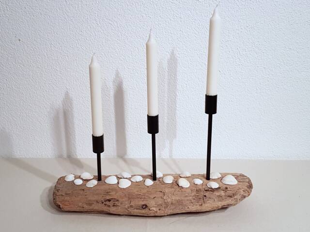 Driftwood Candle Holder 3-Flame - image 1