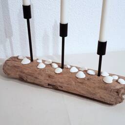 Driftwood Candle Holder 3-Flame - thumbnail 2