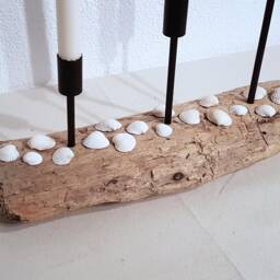Driftwood Candle Holder 3-Flame - thumbnail 4