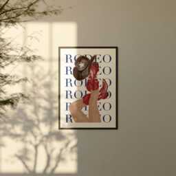Red Cowboy Boots Art Print, Rodeo Cowgirl Illustration - thumbnail 3