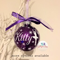 Ballet Bauble, Ballerina Christmas Christmas, Dancer Tree Decoration