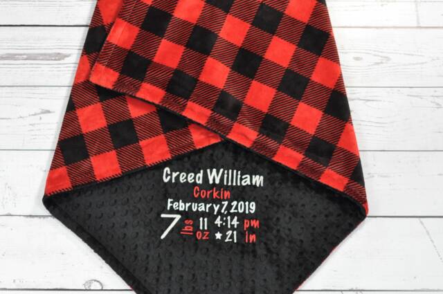 Adult Minky Blanket-Couch Blanket-Throw Blanket-Red Black Plaid Large Blanket-Scarlet Blanket-Minky Blanket-Large Blanket - image 1