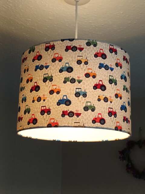 Little Tractors Lampshade - image 1