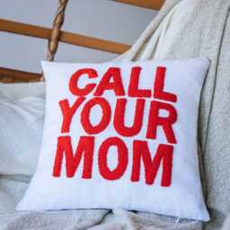 Long Distance Gift From Mom Embroidered Pillow, Dorm College Gift, Family, Graduation Customize Idea, Student Idea - thumbnail 2
