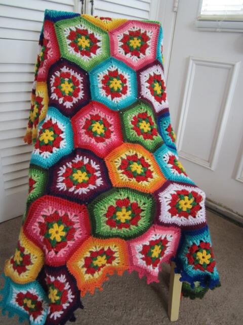 Granny Square Crochet Blanket - image 1