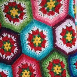 Granny Square Crochet Blanket - thumbnail 2