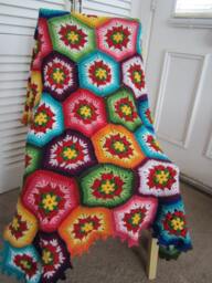 Granny Square Crochet Blanket