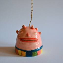 Custom Funny Monster Sculpture, Ceramic Funky Incense Holder, Minimal Shelf Decor Objects Trinket Gift, Home Decor, Gift For Her - thumbnail 4