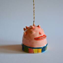 Custom Funny Monster Sculpture, Ceramic Funky Incense Holder, Minimal Shelf Decor Objects Trinket Gift, Home Decor, Gift For Her - thumbnail 2