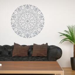 Mandala Stencil Tribal Pattern Surat For Diy Wall Decor Modern Home Decorative Stencils - thumbnail 1