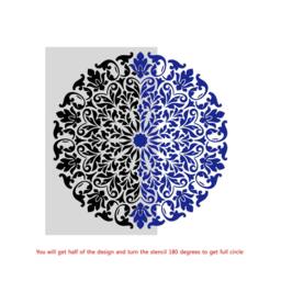 Mandala Stencil Tribal Pattern Surat For Diy Wall Decor Modern Home Decorative Stencils - thumbnail 2