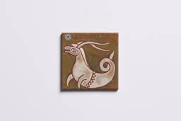 Capricorn Zodiac Sign Ceramic Art Wall Hanging Handmade Tile Horoscope Decor Personalized Gifts For Men Constellation Map Star Signs - thumbnail 1