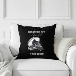 Personalised Rugby League Union Cushion To Watch The Game~ Daddy, Grandad, Any Name ~ Father's Day Gift Birthday Teacher Present Include Pad - thumbnail 2