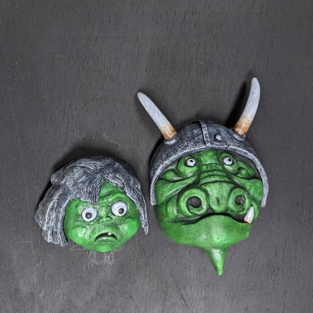 Labyrinth Inspired Goblins - Fridge Magnet Or Wall/Desk Decor - image 1