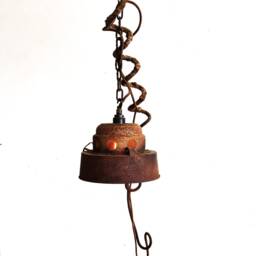 Ww2 Anti Tank Floor Lamp Vintage Industrial Rusty Metal Lighting - thumbnail 2