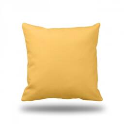 Solid Bright Yellow- Throw Pillow, Decorative Pillow Cover, Case - Square- 17 - thumbnail 1