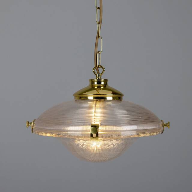 Ozark Victorian Vintage Glass Pendant Light 13'' - 33cm - image 1