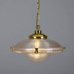 Ozark Victorian Vintage Glass Pendant Light 13'' - 33cm - thumbnail 1