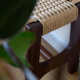 Danish Cord Mid Century Bench, Handwoven, Handmade, Hallway, Custom Sizes - thumbnail 2