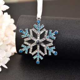 Personalized Christmas Tree Ornament Custom Projection Photo Snowflake Decoration Bauble Gift - thumbnail 3
