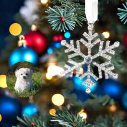 Personalized Christmas Tree Ornament Custom Projection Photo Snowflake Decoration Bauble Gift - thumbnail 2