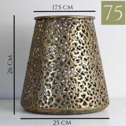 Candle Lantern - Handcrafted Vintage Gold Finish Home & Garden - thumbnail 4