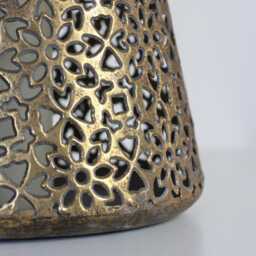 Candle Lantern - Handcrafted Vintage Gold Finish Home & Garden - thumbnail 3