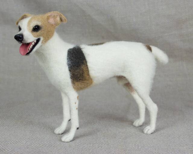 Made To Order Needle Felted Dog Custom Needle Felted Animal Sculpture - image 1