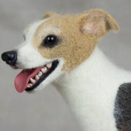 Made To Order Needle Felted Dog Custom Needle Felted Animal Sculpture - thumbnail 3
