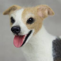 Made To Order Needle Felted Dog Custom Needle Felted Animal Sculpture - thumbnail 4