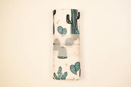 Organic Cactus Print Baby Blanket Knit Swaddle Blanket