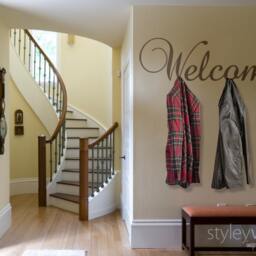 Welcome Vinyl Lettering Wall Decal, Home Entrance Decor, Sign Lettering, Sticker For Office Decor - thumbnail 2