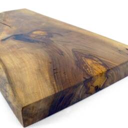 Rustic Walnut Wood Wall Art Abstract Organic Home Decor - thumbnail 4