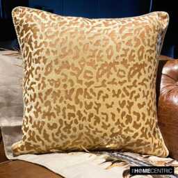 "Velvet Beige Couch Throw 16""x16"