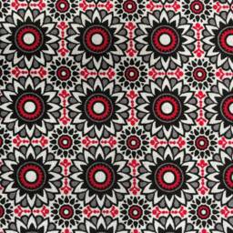 Bali Flower Mosaic Designer Cushion Cover Fits An 18 - thumbnail 2