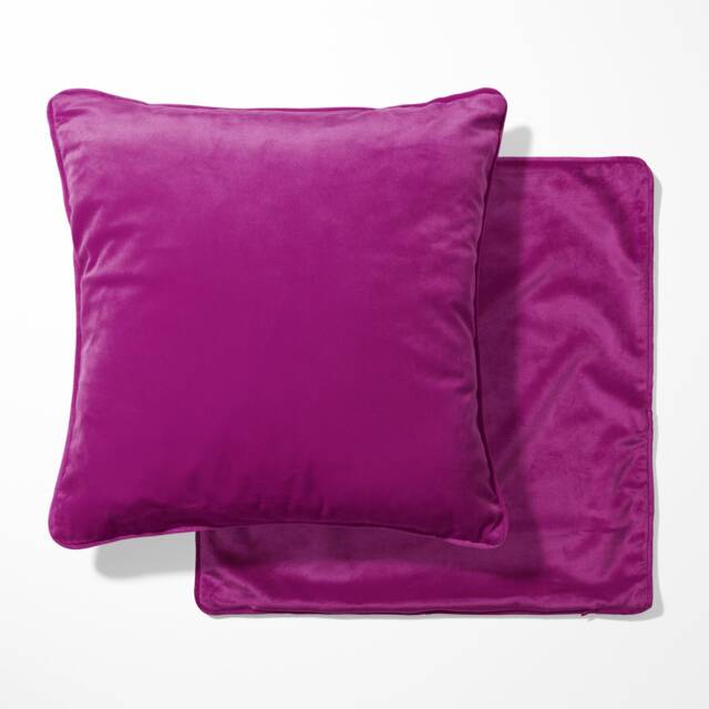 Extra Large Plum Velvet Double Sided Cushion With Optional Piping, Pillow Cover, Purple Cushion, 23 Inch Square - image 1
