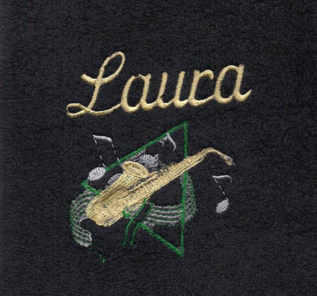 Towel Embroiderd Musik - image 1