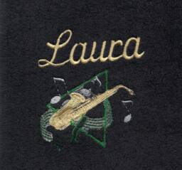 Towel Embroiderd Musik