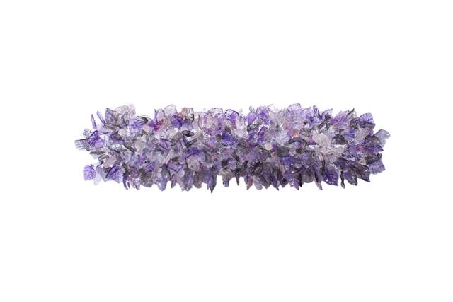Purple Flower Ceiling Light Fixture Resin Floral Dining Room Lighting - image 1