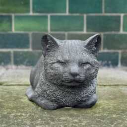 Outdoor Cat Figurine Concrete Ornament Kitten Statue For Garden Pet Memorial Stone Sculpture Yard Guardian Cement Decoration Gift - thumbnail 3